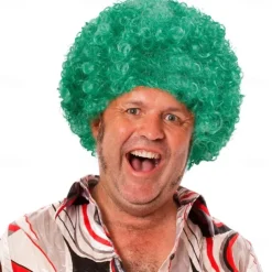 Short Fluffy Afro Wigs-Women Men Kinky Curly Disco Hippie Wig for Costume Cosplay Carnival Christmas Party