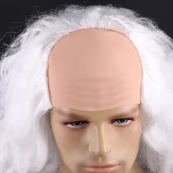 Short Fluffy Synthetic Hair Red Clown Horror Halloween Cosplay Wigs for Men Adult