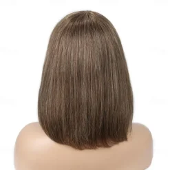 Short Pixie Cut Color Wigs 150% Brazilian Remy Straight Wig Human Hair Bob Wigs Fringe Wigs Human Hair Wigs For Black Women