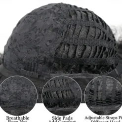 Short 70s Afro Wigs for Black Women Large Synthetic Black Short Afro Wig 70's 8 Inches 60s Afro Wig for Women Bouncy and Soft Natural Looking Halloween Cosplay Party Wigs