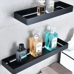 Shower Caddy 304 Stainless Steel Bathroom Shelf,Black New Design Creative Contemporary Modern Bathroom Storage Rack
