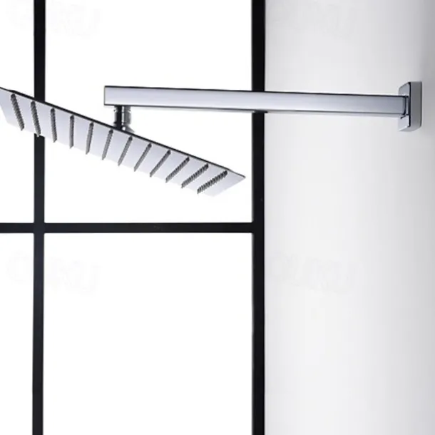 Shower Faucet,12 inch Chrome Shower Faucets Sets Complete with Brass Shower Head and Solid Brass Handshower+Wall MountedRainfall Shower Head System(Contain Bodysprays,Shower Arm,Handshower)