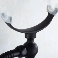 Shower Faucet Set - Rainfall Shower Vintage Style Electroplated Mount Outside Ceramic Valve Bath Shower Mixer Taps