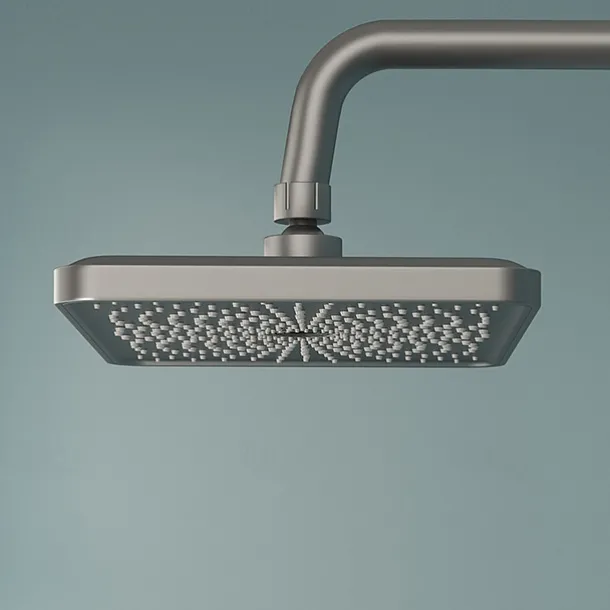 Shower Faucet,Rainfall Shower Set Piano Digital Intelligent Brass Bathroom Faucets Hot Cold Waterfall Tap Rainfall Gray/White/Black Shower System