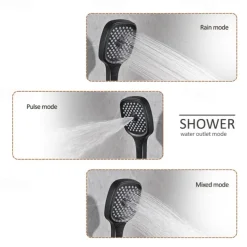 Shower Faucet,Rainfall Shower System Thermostatic Mixer valve Body Jet Massage Set - Rainfall Shower Multi Spray Shower Waterfall Contemporary Painted Finishes Mount Inside Brass Valve