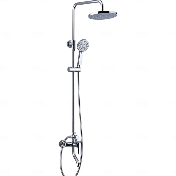 Shower Faucet,Shower System Rainfall Shower Head System Set Handshower Included pullout Multi Spray Shower Contemporary Traditional Electroplated Mount Outside Ceramic Valve Bath Shower Mixer Taps