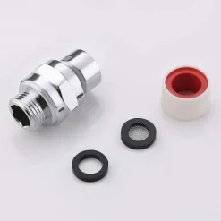 Shower Head Swivel Ball Adapter, Brass Chrome Ball Joint Shower Arm Head Angle Adjustable Swivel, Bathroom Shower Accessories, Shower Head Adapter