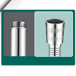 Shower Hose Stainless Steel for Hand Held Shower Heads 59-79 Inches, G1/2 Threaded Insert and Nut, Universal Shower Hose Replacement Handheld Shower Tube