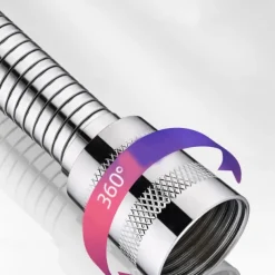 Shower Hose Stainless Steel for Hand Held Shower Heads 59-79 Inches, G1/2 Threaded Insert and Nut, Universal Shower Hose Replacement Handheld Shower Tube