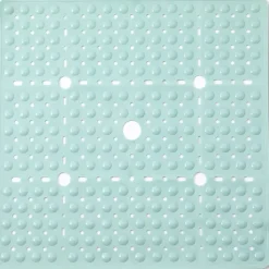 Shower Mats Rubber Shower Mat with Drain Hole - Non-Slip Bathtub Mat for Bathroom, Anti-Mildew, Quick-Drying, Comfortable and Safe for Kids and Elderly