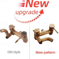 Shower System Set,Brass Mount Outside Rainfall Pullout Multi Spray and Rainfall Shower Bath Shower Mixer Taps included Bodysprays and Hot/Cold Water Switch