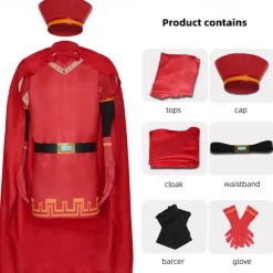 Shrek Lord Farquaad Cosplay Costume Movie Cosplay for Men's Women's Boys Kid's Adults' Halloween Carnival Children's Day