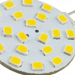SidePin LED G4 350 Lumens 3 Watt (30W Equal) 180 Degree Beam Angle NOT Dimmable AC-DC 12 Volt JC G4 Bipin Base LED Disc Halogen Replacement Bulb