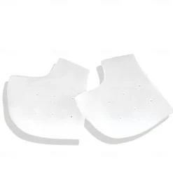 Silicone Anti cracking Heel Cover for Heel Pain and Anti cracking Men's and Women's Soft White Socks for Heel Dry Cracking Foot Cover