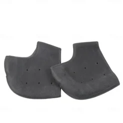 Silicone Anti cracking Heel Cover for Heel Pain and Anti cracking Men's and Women's Soft White Socks for Heel Dry Cracking Foot Cover