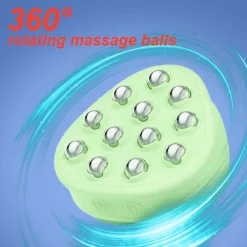 Silicone cleaning ball massage high frequency vibration electric facial cleanser