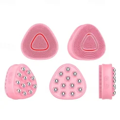 Silicone cleaning ball massage high frequency vibration electric facial cleanser