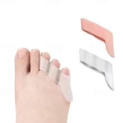Silicone Thong Sandal Toe Flip Big Toe Spreader Cushion Bunion Pads Hard Silicone Toe Finger Separator 3 Hole Hallux Valgus Orthopedic Spacers Bunion Overlapping Hammer Foot Corrector