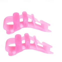 Silicone Thong Sandal Toe Flip Big Toe Spreader Cushion Bunion Pads Hard Silicone Toe Finger Separator 4 Hole Hallux Valgus Orthopedic Spacers Bunion Overlapping Hammer Foot Corrector