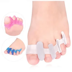 Silicone Thong Sandal Toe Flip Big Toe Spreader Cushion Bunion Pads Hard Silicone Toe Finger Separator 4 Hole Hallux Valgus Orthopedic Spacers Bunion Overlapping Hammer Foot Corrector