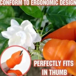 Silicone Thumb Knife Finger Protector Vegetable Harvesting Knife Plant Blade Scissors Cutting Rings Garden Gloves
