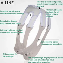 Silicone V Shape Bandage Face Lift Up Slimming Mask Belt Anti Wrinkle Reduce Double Chin Band V Face Chin Cheek Strap