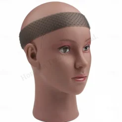 Silicone Wig Headband Transparent Silicone Wig Hair Bands Non-Slip Silicone Headband with Wig Net Cap and Edge Brush for Women Unisex