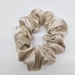 Silk Hair Scrunchies Ties for Frizz & Breakage Prevention, 100% Mulberry, No Damage, Elastic Ponytail Holders, 1Pc