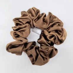 Silk Hair Scrunchies Ties for Frizz & Breakage Prevention, 100% Mulberry, No Damage, Elastic Ponytail Holders, 1Pc