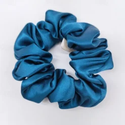 Silk Hair Scrunchies Ties for Frizz & Breakage Prevention, 100% Mulberry, No Damage, Elastic Ponytail Holders, 1Pc