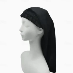 Silk Long Elastic Band Long Hair Sleeping Cap Breathable Windproof Warm Silk Mulberry Silk Elastic Hair Cap Hat