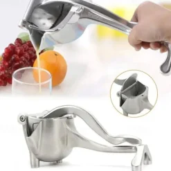 Silver Metal Manual Juicer Fruit Squeezer Juice Lemon Orange Press Household Multifunctional Kitchen Drinkware Supplies