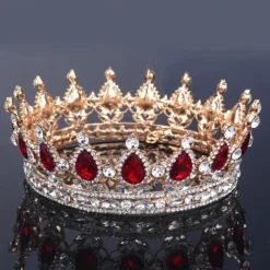 Silver Tiara and Crown for Women Crystal Queen Crowns Rhinestone Princess Tiaras for Girl Bride Wedding Hair Accessories for Bridal Birthday Party Prom Halloween Cos-play Costume
