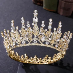 Silver Tiara and Crown for Women Crystal Queen Crowns Rhinestone Princess Tiaras for Girl Bride Wedding Hair Accessories for Bridal Birthday Party Prom Halloween Cos-play Costume Christmas
