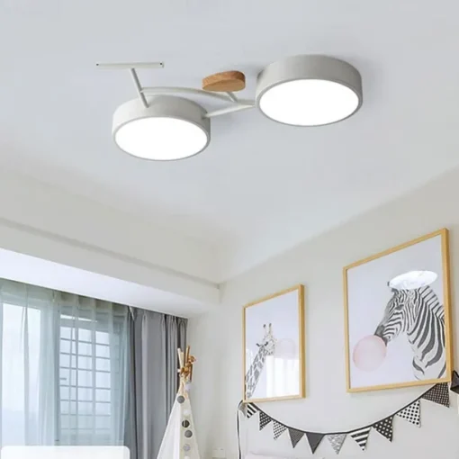 Simple And Creative Child And Boy Room Ceiling Light Led Bicycle Lighting 24W