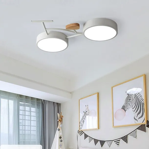 Simple And Creative Child And Boy Room Ceiling Light Led Bicycle Lighting 24W