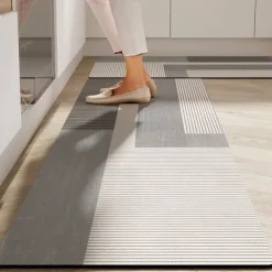 Simple Area Rug Kitchen Mat Non-Slip Oil Proof Floor Mat Livingroom Rug Indoor Outdoor Mat Bedroom Decor Bathroom Mat Entrance Rug Door Mat
