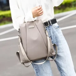 Simple Small Anti-Theft Backpack, Two-way Shoulder Bag, Waterproof Bookbag For School & Travel (12.2*11.02*4.72) Inch, Back to School Gift