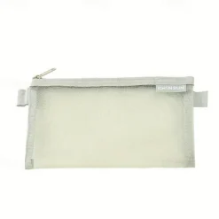 Simple Transparent Mesh Pencil Case Storage Student Pencil Bag Large Capacity Pouches Stationery Cosmetic Bags