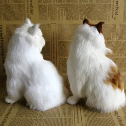 Simulated Animal Cat Creative Decoration Decoration Decoration Simulated Cat Model Squatting Cat Persian Cat Flower Cat Squatting Cat Little Cat