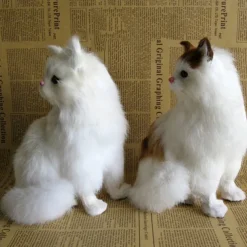 Simulated Animal Cat Creative Decoration Decoration Decoration Simulated Cat Model Squatting Cat Persian Cat Flower Cat Squatting Cat Little Cat