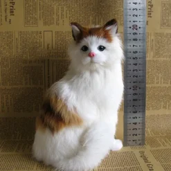 Simulated Animal Cat Creative Decoration Decoration Decoration Simulated Cat Model Squatting Cat Persian Cat Flower Cat Squatting Cat Little Cat
