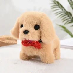Simulated Electric Dog Plush Electric Dog Can Walk Bark Nod And Wag Its Tail Children's Toy Dog Stall