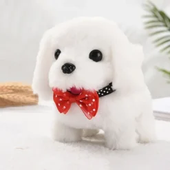 Simulated Electric Dog Plush Electric Dog Can Walk Bark Nod And Wag Its Tail Children's Toy Dog Stall