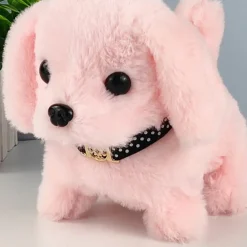 Simulated Electric Dog Plush Electric Dog Can Walk Bark Nod And Wag Its Tail Children's Toy Dog Stall