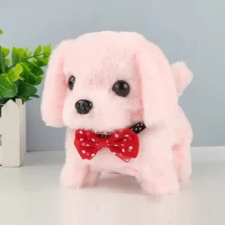 Simulated Electric Dog Plush Electric Dog Can Walk Bark Nod And Wag Its Tail Children's Toy Dog Stall