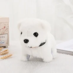 Simulated Electric Dog Plush Electric Dog Can Walk Bark Nod And Wag Its Tail Children's Toy Dog Stall