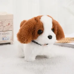 Simulated Electric Dog Plush Electric Dog Can Walk Bark Nod And Wag Its Tail Children's Toy Dog Stall