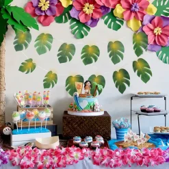 Simulated Palm Leaf Fairy String Lights 10/20 LED Battery Powered Christmas Wedding Party Holiday Garden Camping Atmosphere Decoration LED Garland Lights