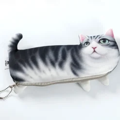 Simulation Fish-Shaped Pencil Case Pencil Bag Waterproof Pencil Bag Fish Coin Purse Novelty Pencil Bag Interesting Pencil Bag Durable Stationery Bag Gift Boys Girls School Office Supplies